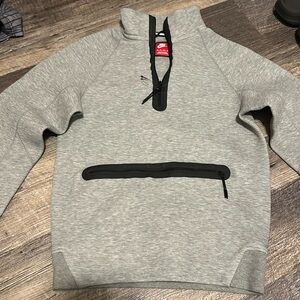 Men’s Gray Nike Tech Half Zip - Brand new with tag plastic but no paper tag